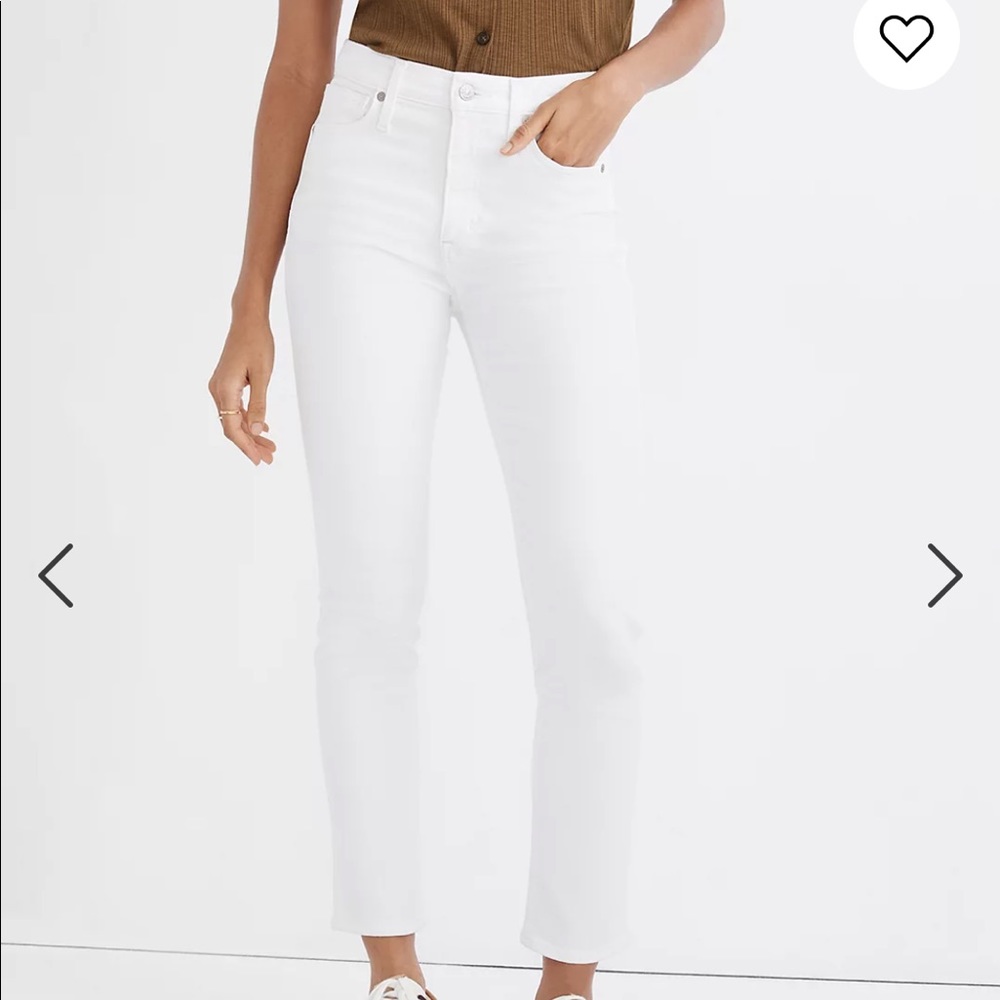Madewell Stovepipe Jeans in Pure White